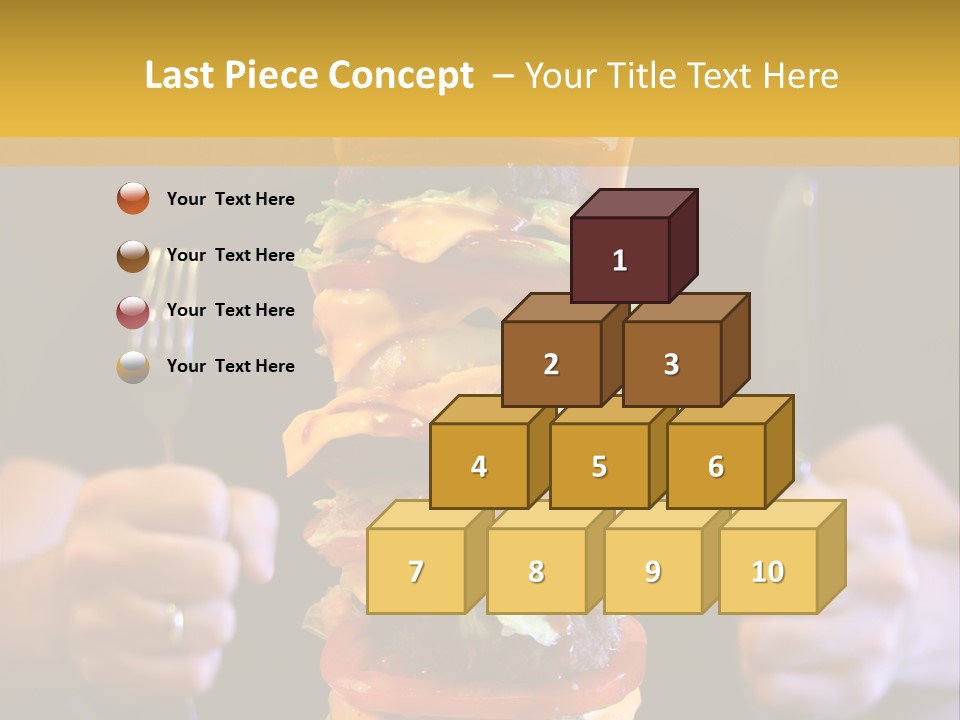 A Burger Containing 12 Individual Patties. PowerPoint Template