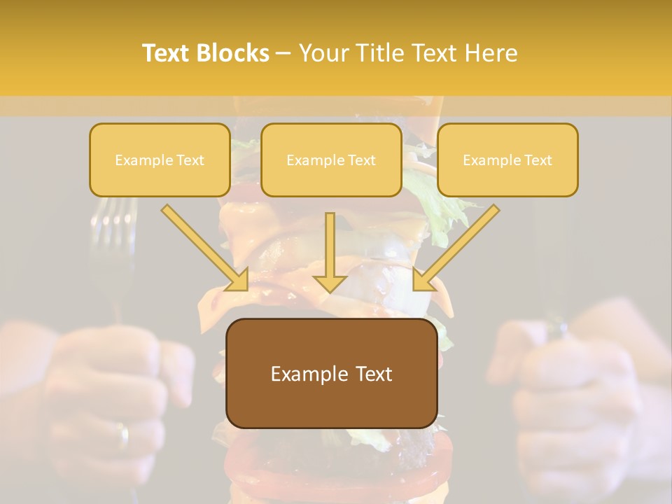 A Burger Containing 12 Individual Patties. PowerPoint Template