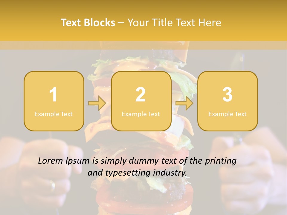A Burger Containing 12 Individual Patties. PowerPoint Template