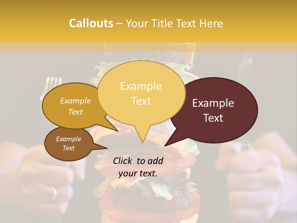 A Burger Containing 12 Individual Patties. PowerPoint Template