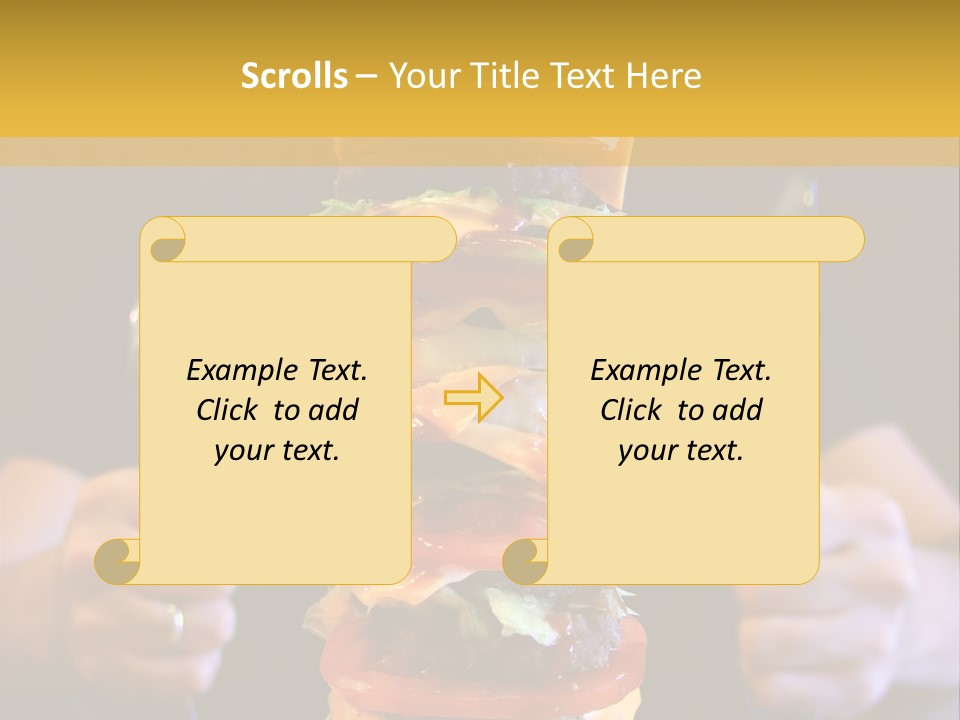 A Burger Containing 12 Individual Patties. PowerPoint Template