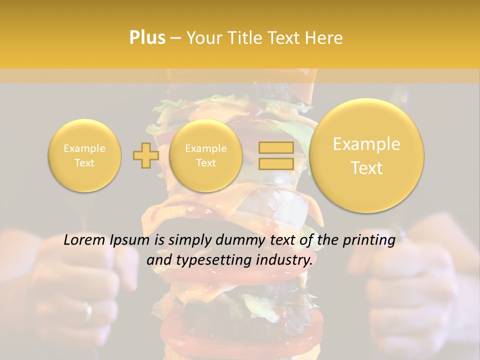 A Burger Containing 12 Individual Patties. PowerPoint Template
