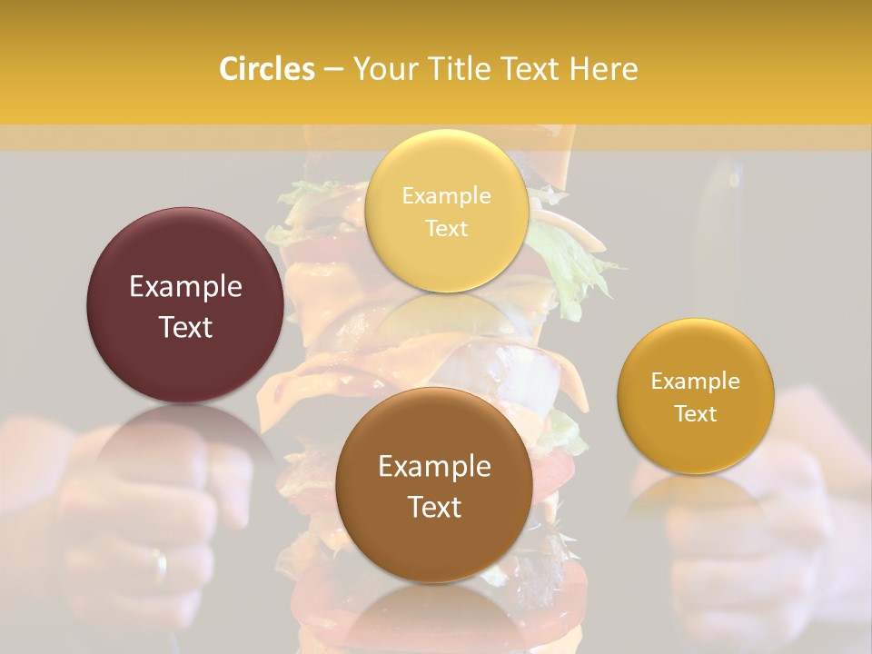 A Burger Containing 12 Individual Patties. PowerPoint Template