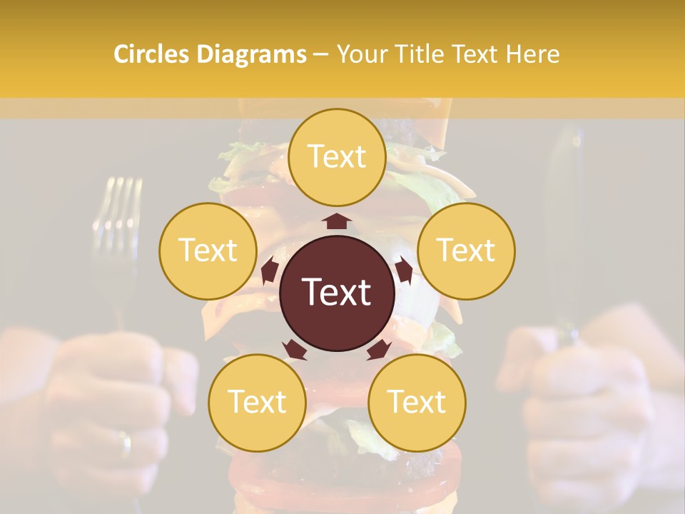 A Burger Containing 12 Individual Patties. PowerPoint Template