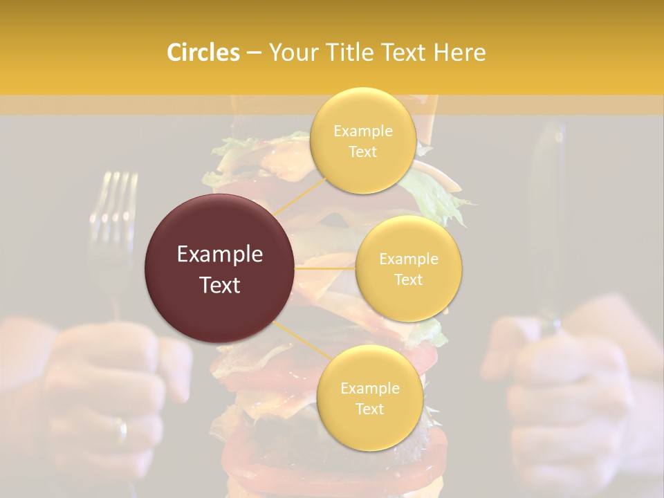 A Burger Containing 12 Individual Patties. PowerPoint Template