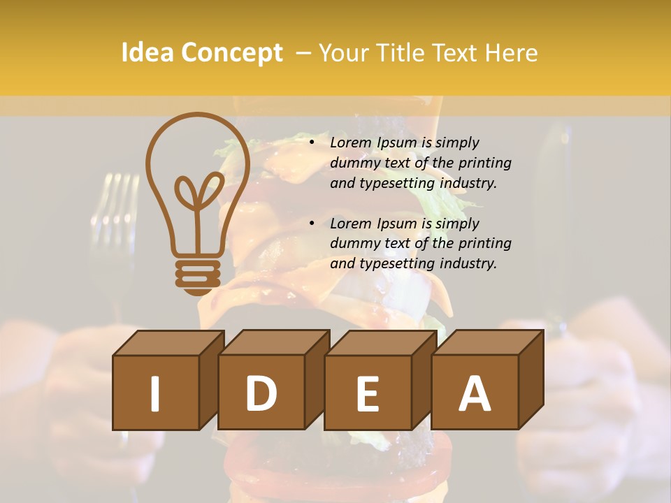 A Burger Containing 12 Individual Patties. PowerPoint Template