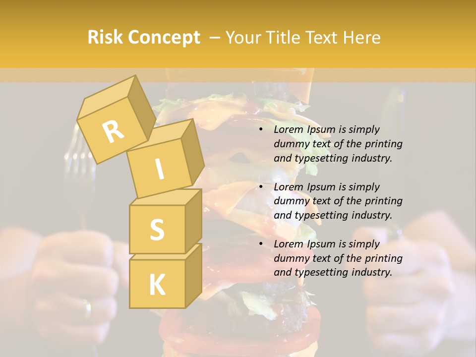 A Burger Containing 12 Individual Patties. PowerPoint Template