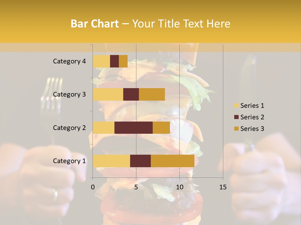 A Burger Containing 12 Individual Patties. PowerPoint Template