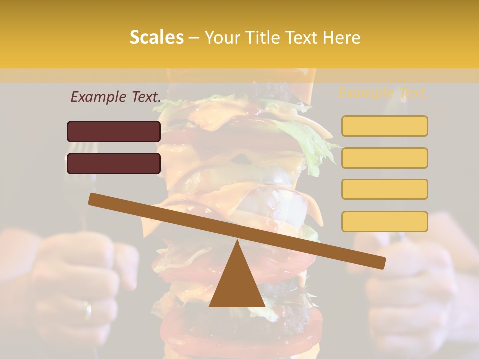 A Burger Containing 12 Individual Patties. PowerPoint Template