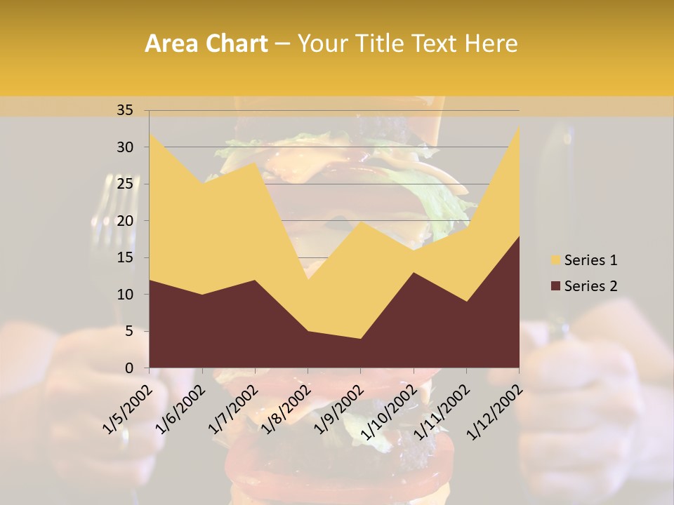 A Burger Containing 12 Individual Patties. PowerPoint Template