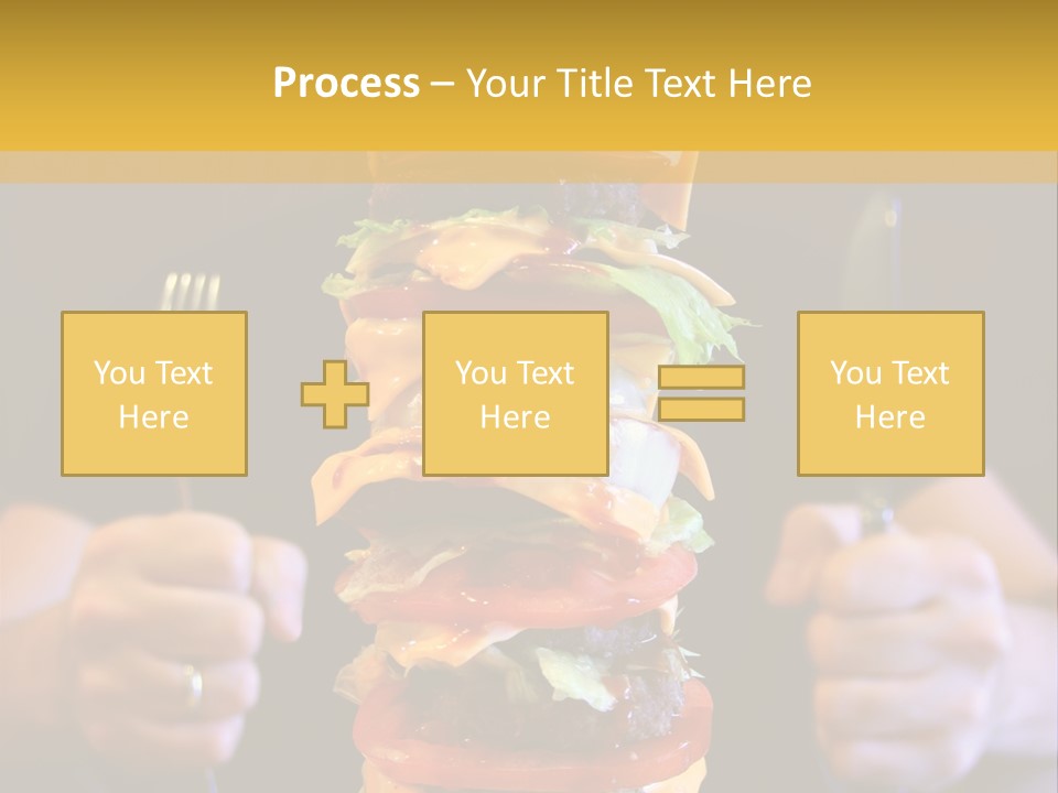 A Burger Containing 12 Individual Patties. PowerPoint Template