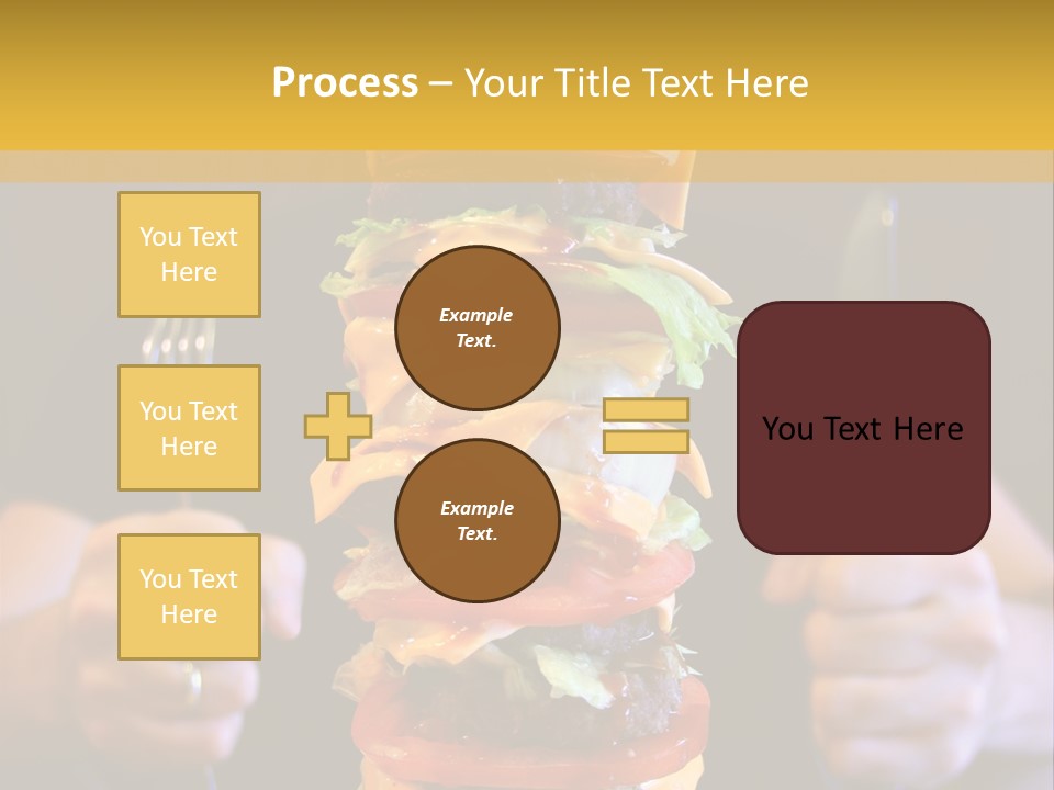 A Burger Containing 12 Individual Patties. PowerPoint Template