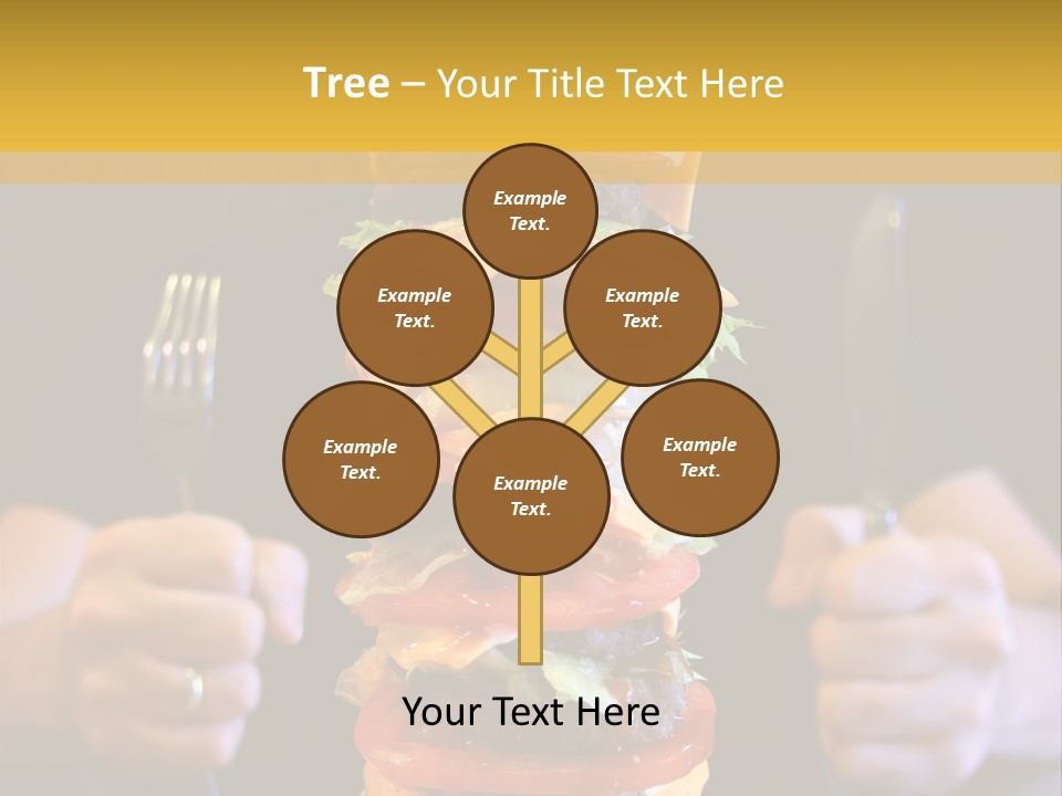 A Burger Containing 12 Individual Patties. PowerPoint Template