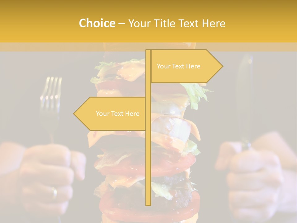 A Burger Containing 12 Individual Patties. PowerPoint Template