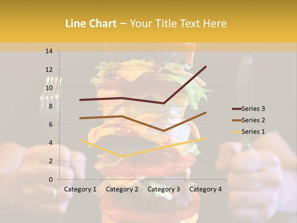 A Burger Containing 12 Individual Patties. PowerPoint Template