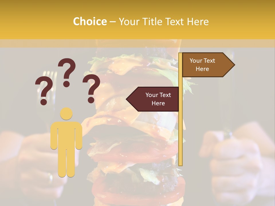 A Burger Containing 12 Individual Patties. PowerPoint Template