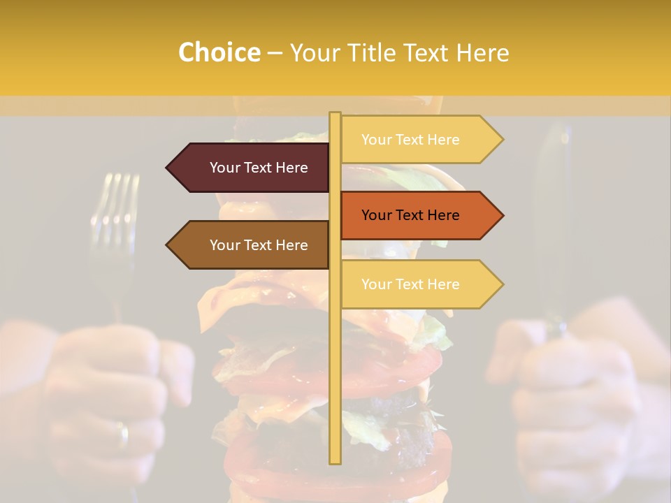 A Burger Containing 12 Individual Patties. PowerPoint Template