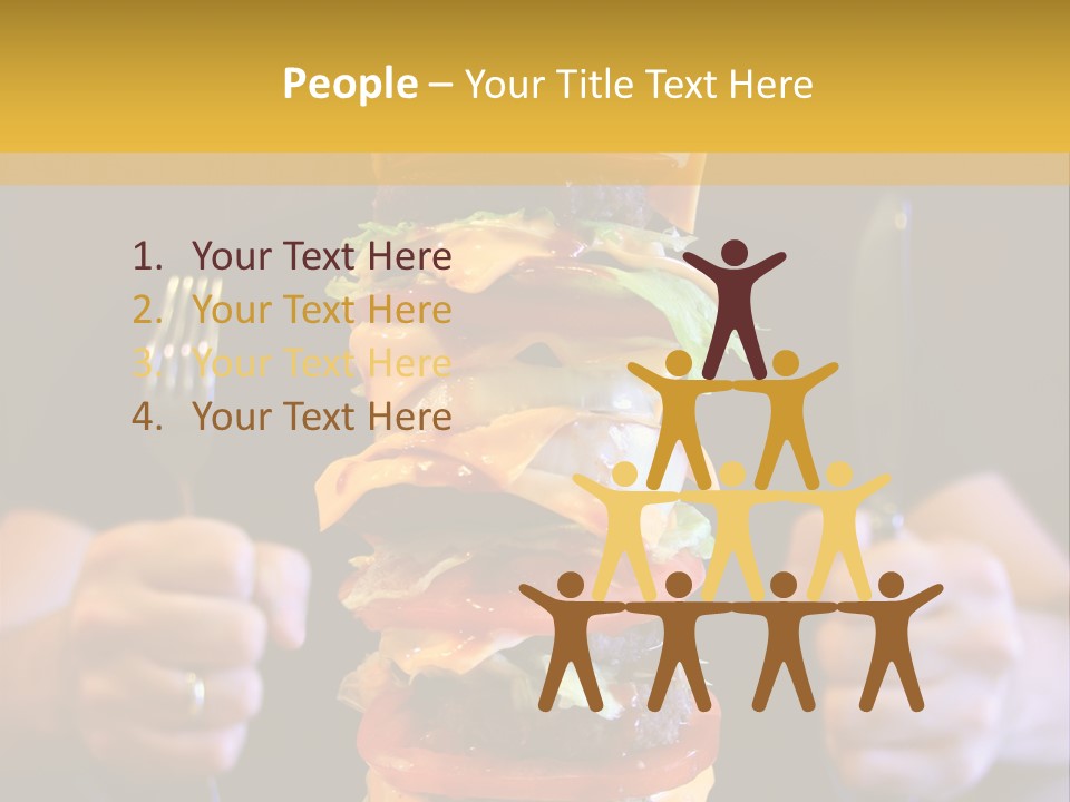 A Burger Containing 12 Individual Patties. PowerPoint Template