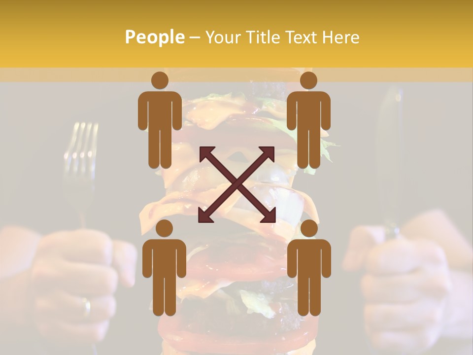 A Burger Containing 12 Individual Patties. PowerPoint Template