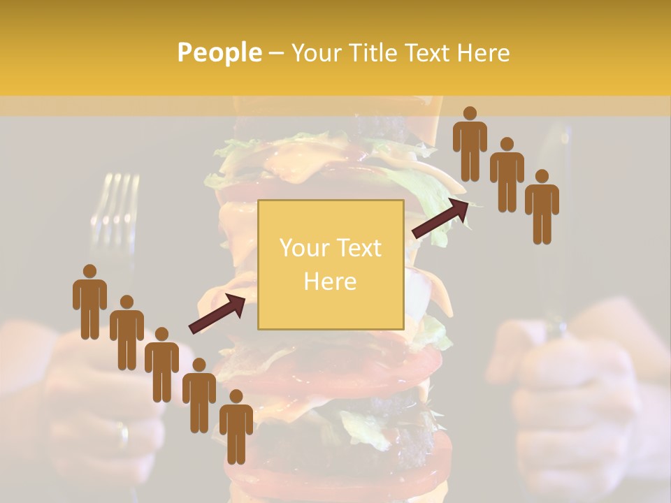 A Burger Containing 12 Individual Patties. PowerPoint Template