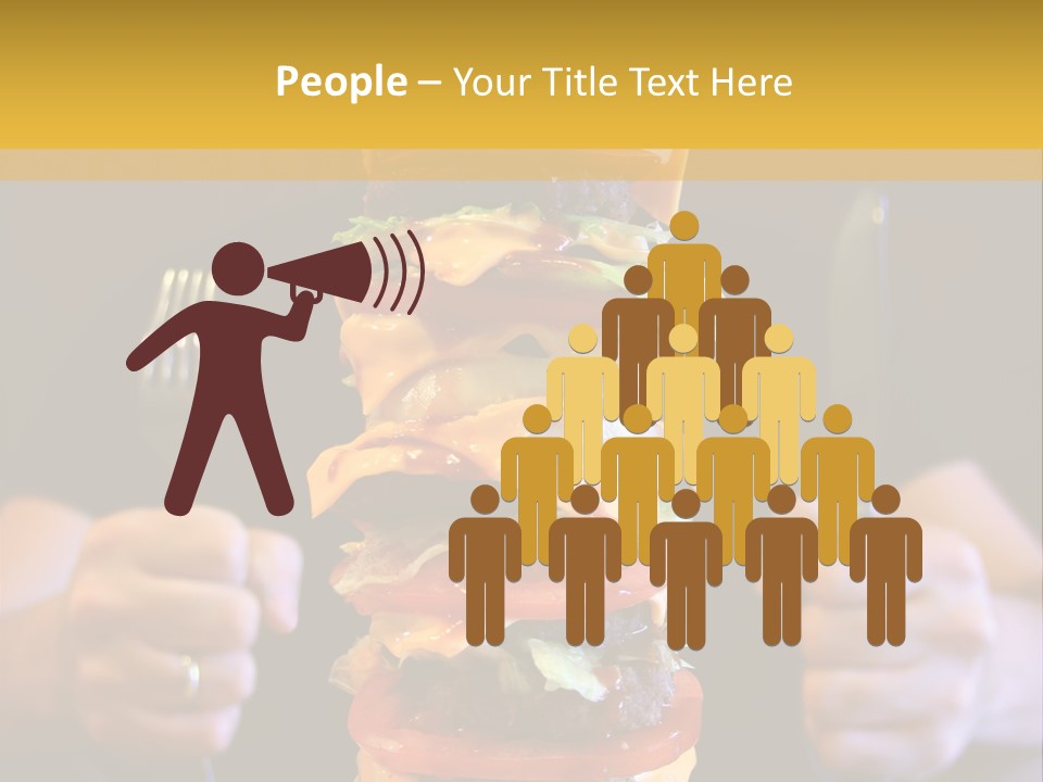 A Burger Containing 12 Individual Patties. PowerPoint Template