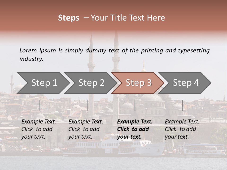 Istanbul Turkey New Mosque PowerPoint Template