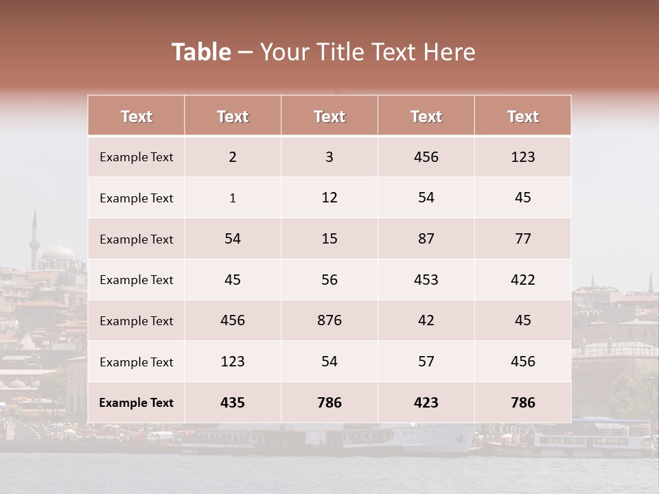 Istanbul Turkey New Mosque PowerPoint Template