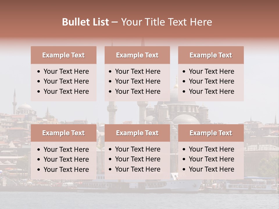 Istanbul Turkey New Mosque PowerPoint Template