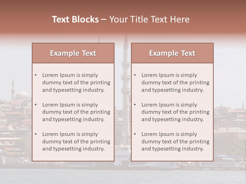 Istanbul Turkey New Mosque PowerPoint Template