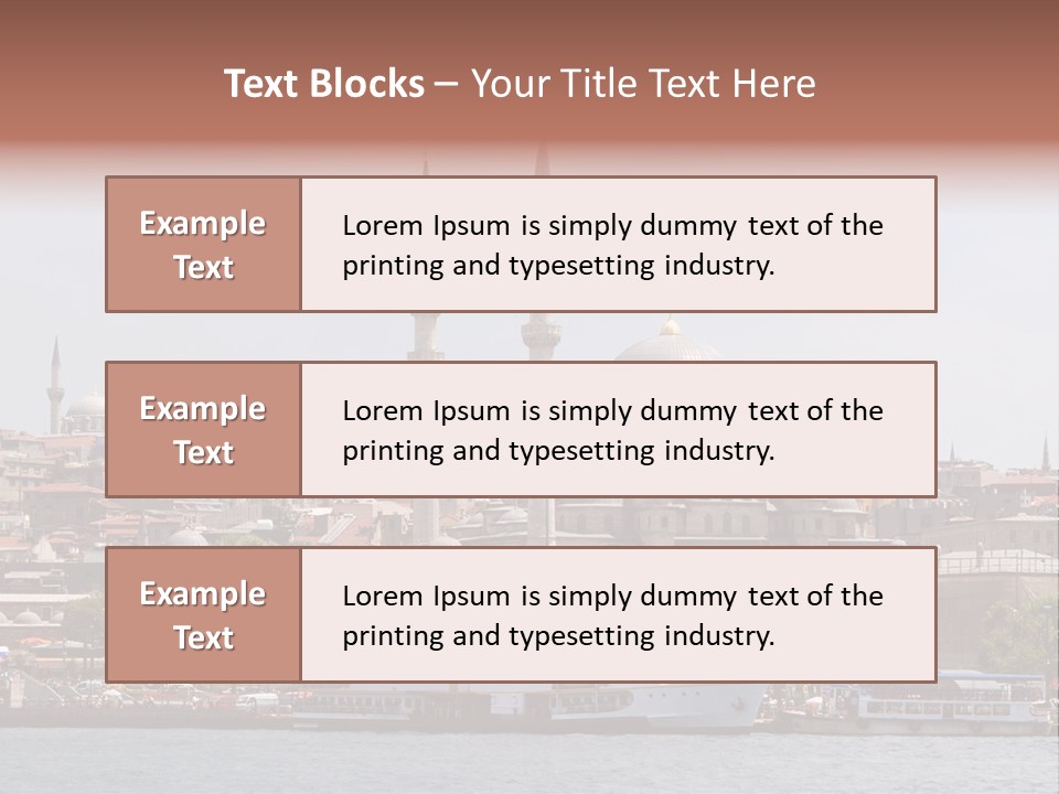 Istanbul Turkey New Mosque PowerPoint Template