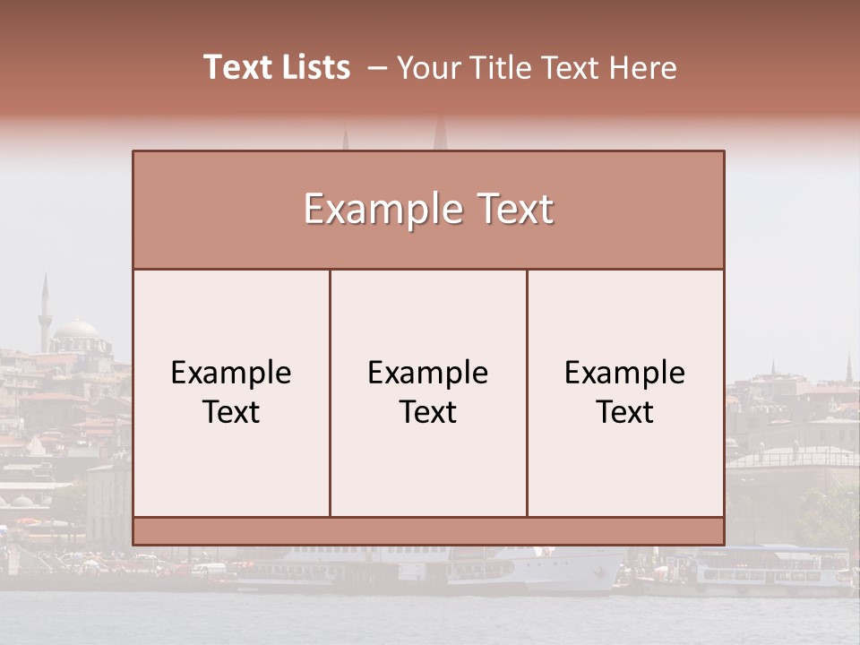 Istanbul Turkey New Mosque PowerPoint Template