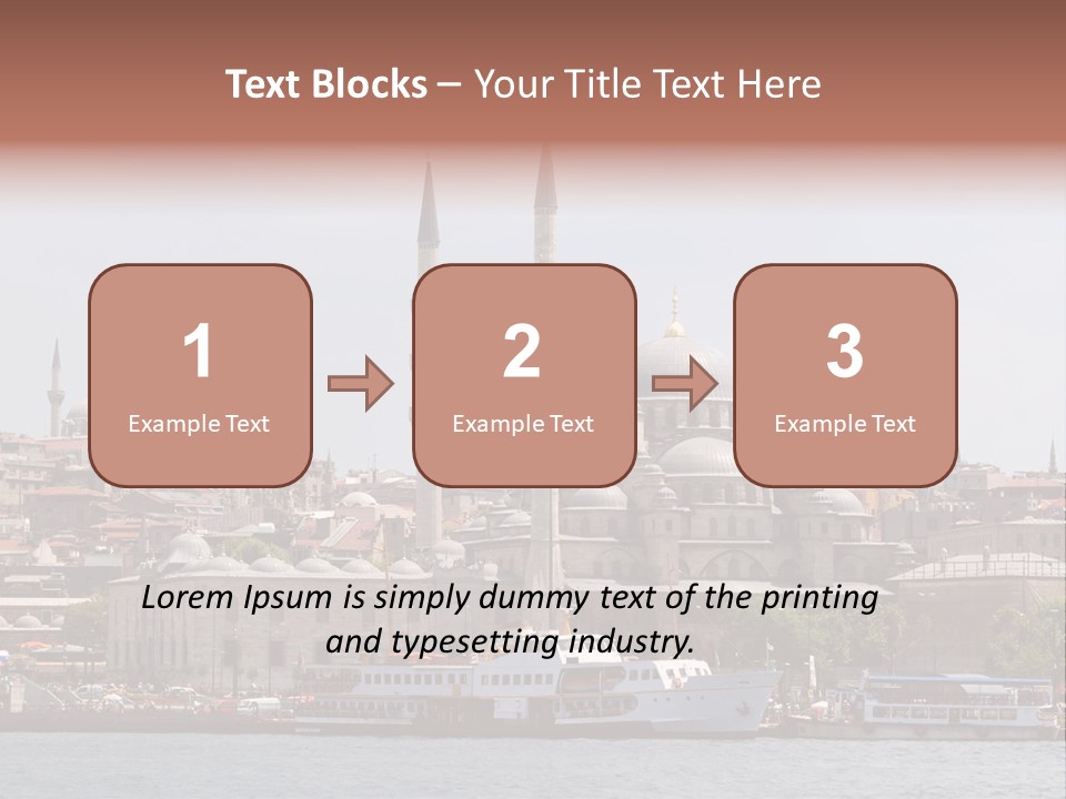 Istanbul Turkey New Mosque PowerPoint Template