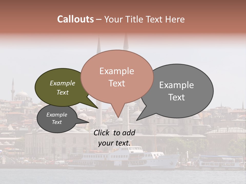 Istanbul Turkey New Mosque PowerPoint Template