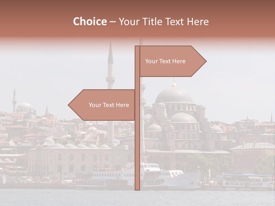 Istanbul Turkey New Mosque PowerPoint Template