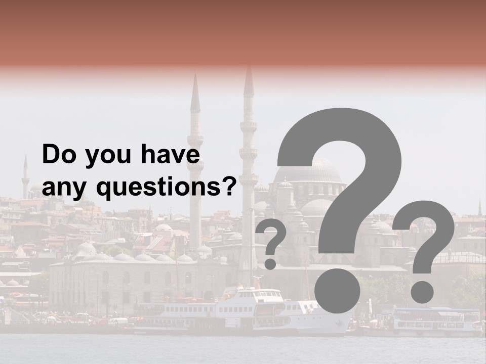Istanbul Turkey New Mosque PowerPoint Template