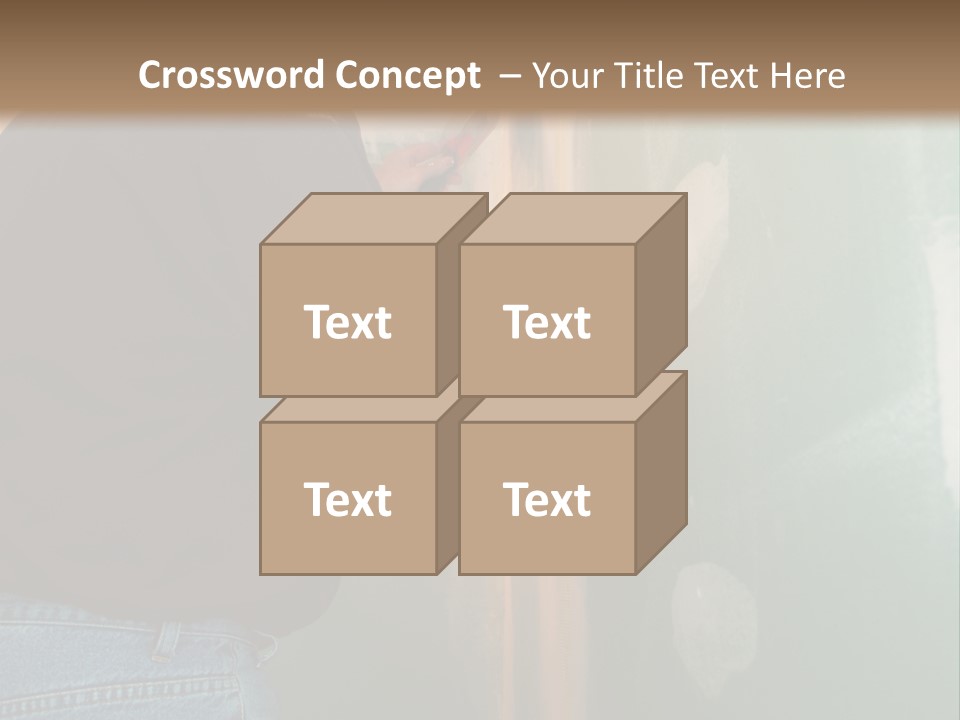 Man Spackling New Drywall In A Bathroom PowerPoint Template