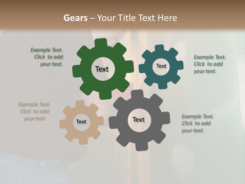 Man Spackling New Drywall In A Bathroom PowerPoint Template