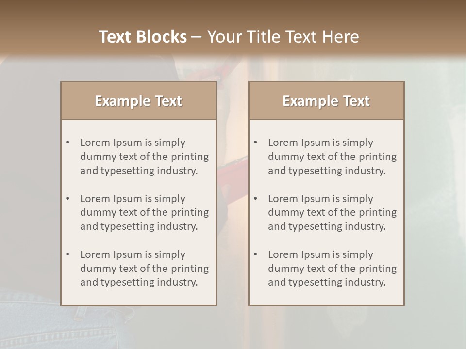Man Spackling New Drywall In A Bathroom PowerPoint Template