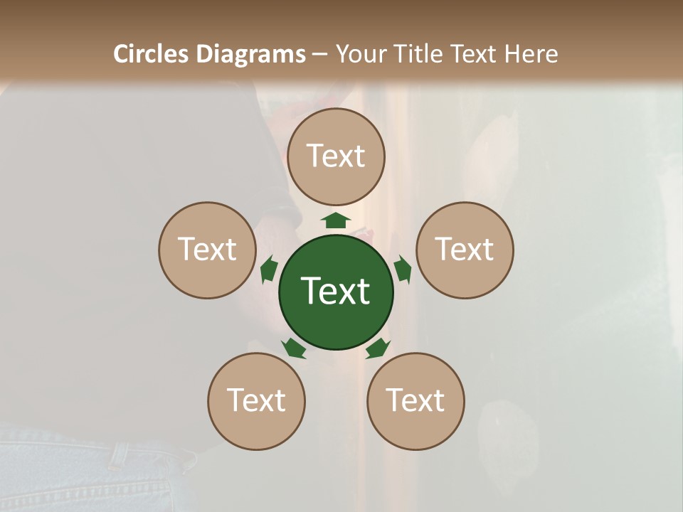 Man Spackling New Drywall In A Bathroom PowerPoint Template