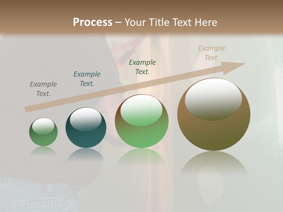 Man Spackling New Drywall In A Bathroom PowerPoint Template