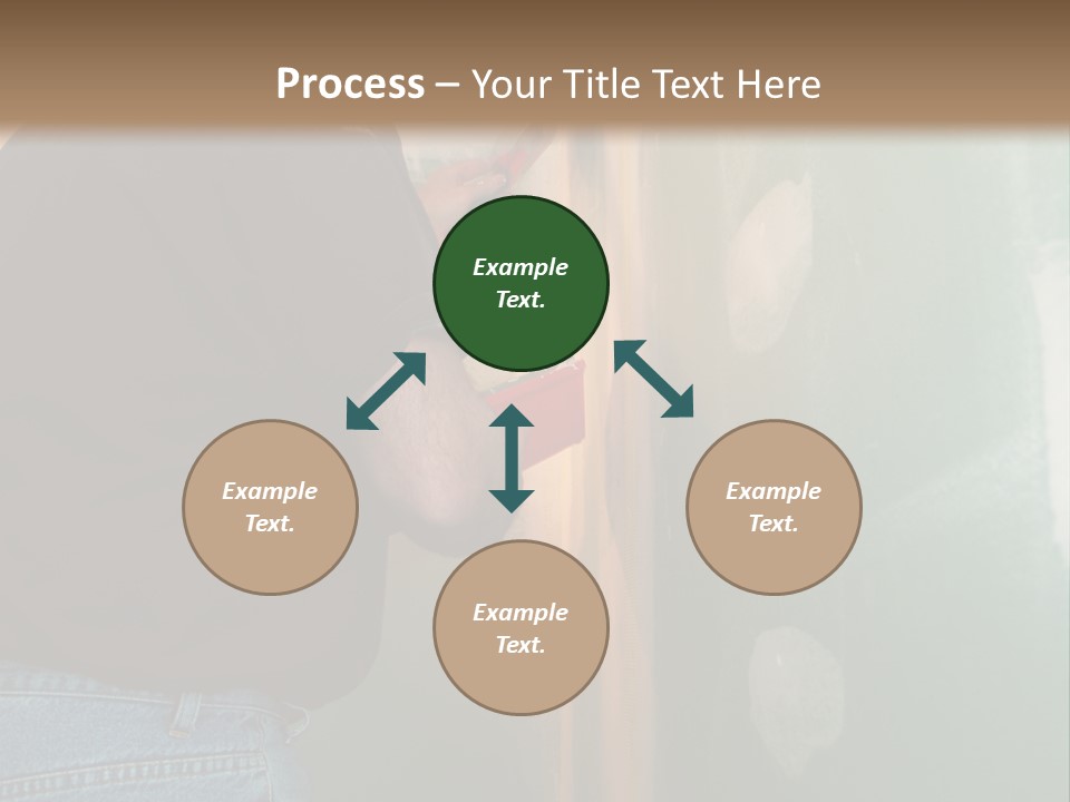 Man Spackling New Drywall In A Bathroom PowerPoint Template