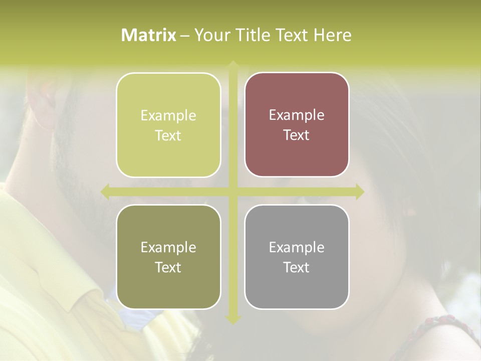 Beautiful Couple, Close Together Marriage, Counseling PowerPoint Template