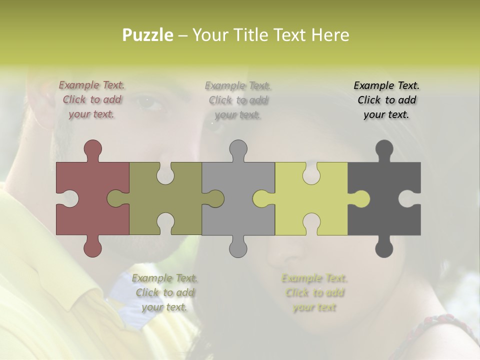 Beautiful Couple, Close Together Marriage, Counseling PowerPoint Template