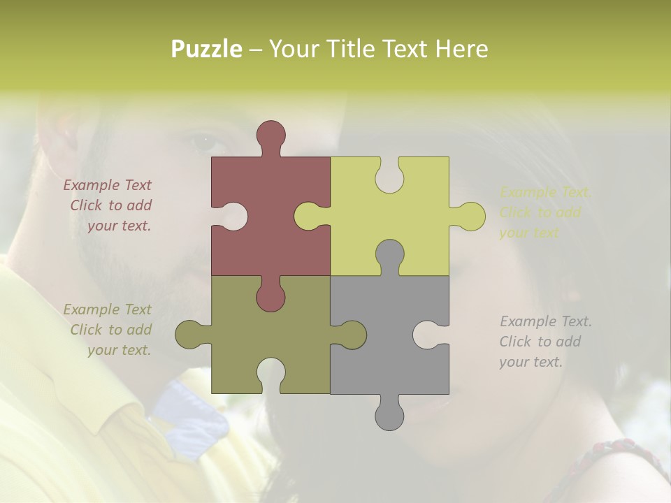 Beautiful Couple, Close Together Marriage, Counseling PowerPoint Template