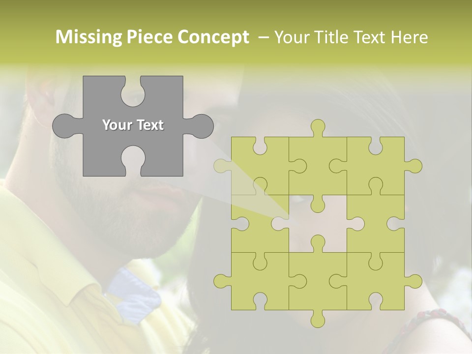 Beautiful Couple, Close Together Marriage, Counseling PowerPoint Template