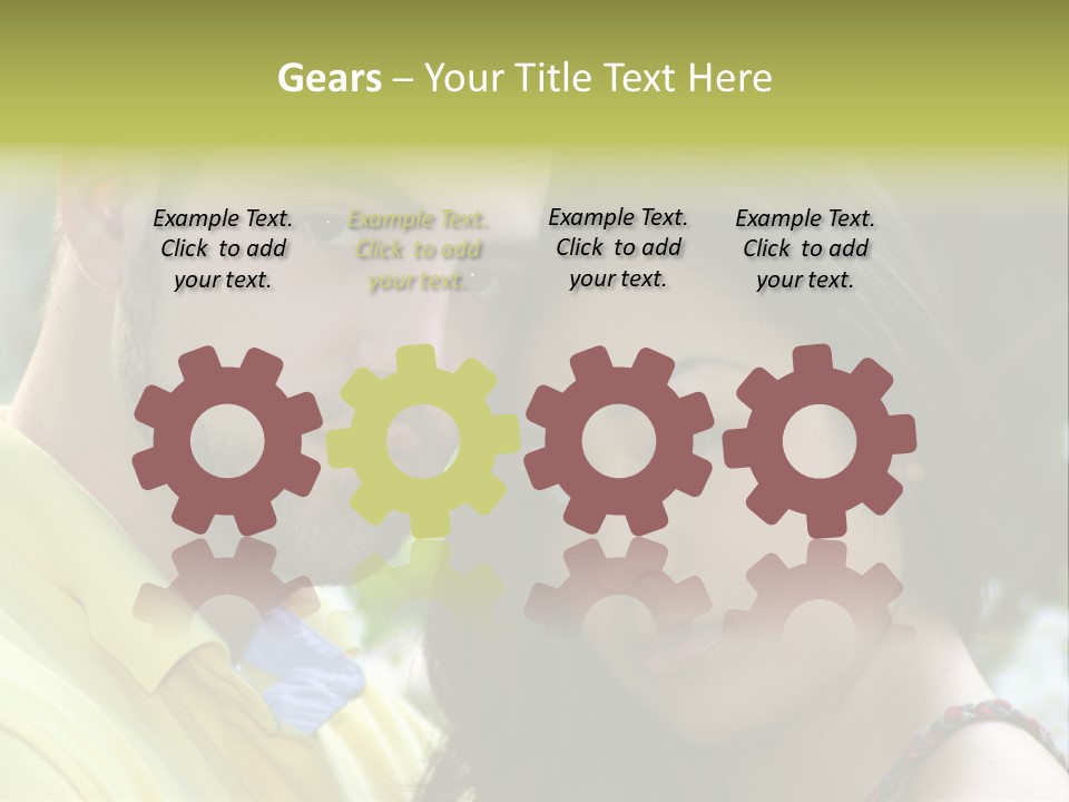 Beautiful Couple, Close Together Marriage, Counseling PowerPoint Template