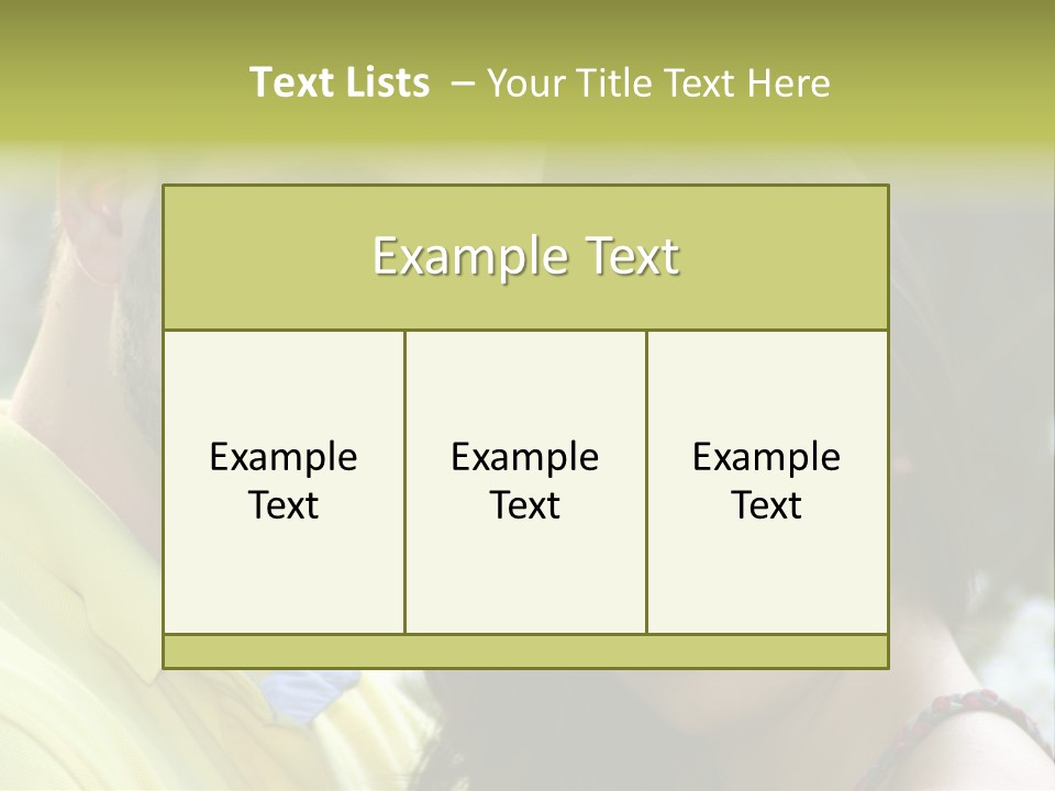 Beautiful Couple, Close Together Marriage, Counseling PowerPoint Template