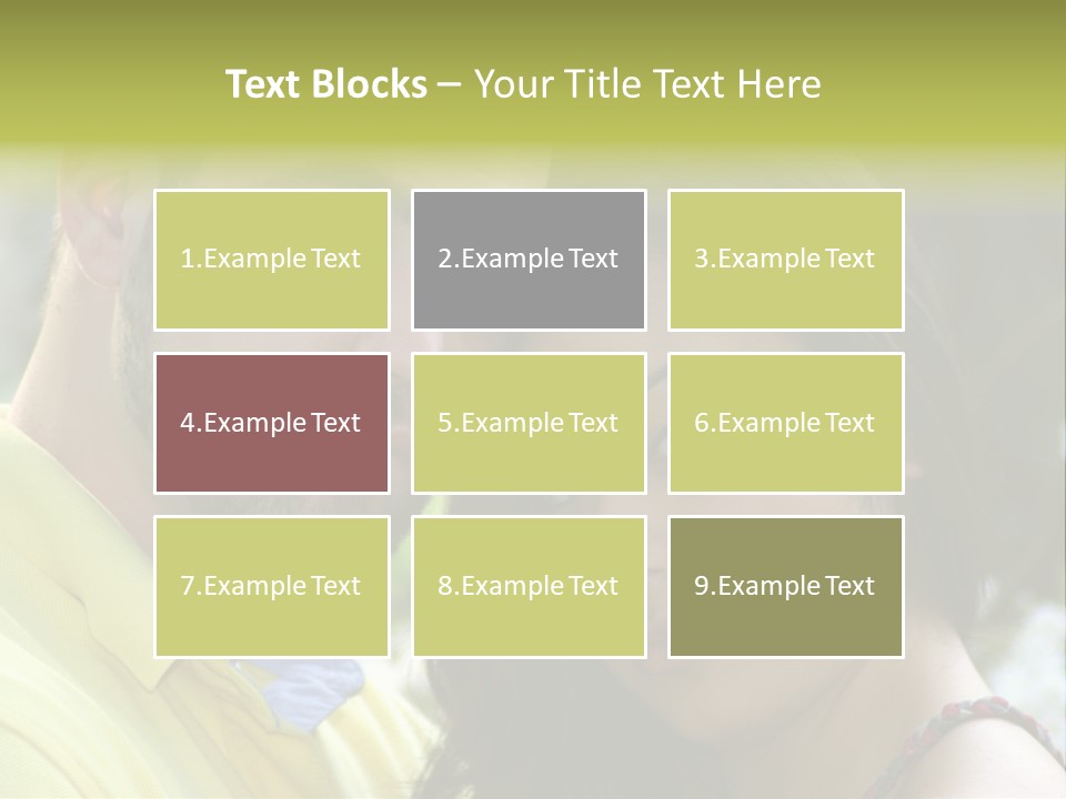 Beautiful Couple, Close Together Marriage, Counseling PowerPoint Template