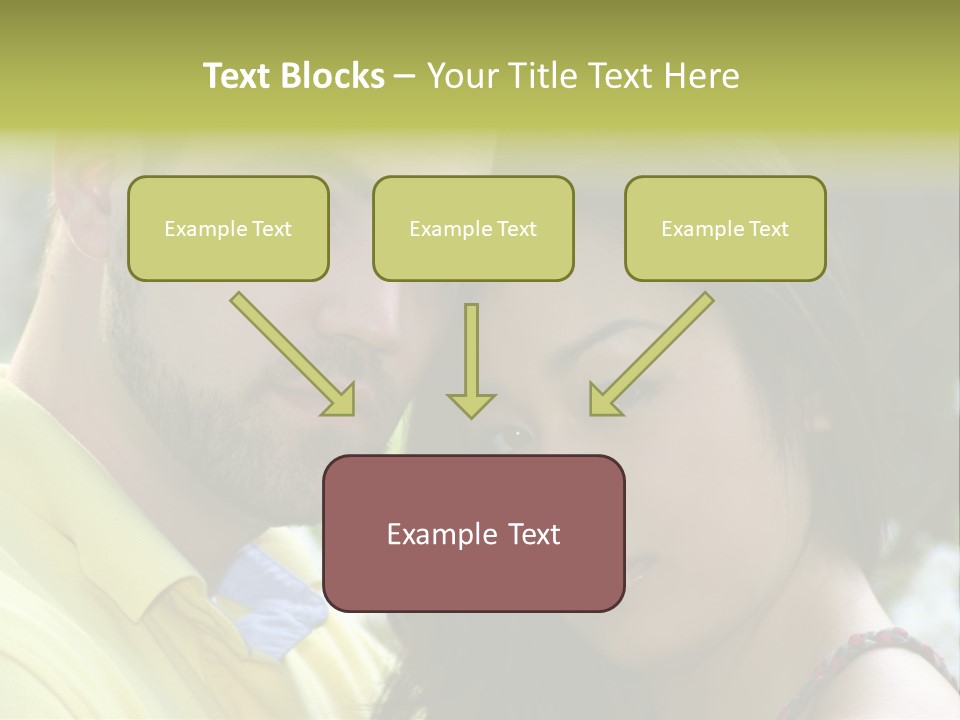 Beautiful Couple, Close Together Marriage, Counseling PowerPoint Template