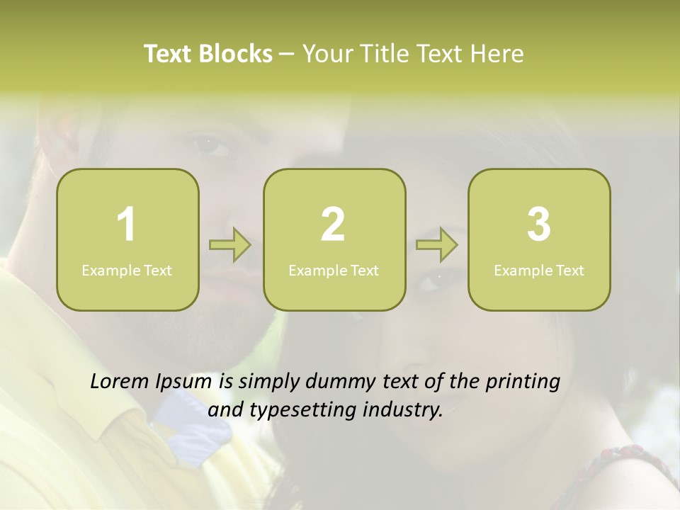 Beautiful Couple, Close Together Marriage, Counseling PowerPoint Template
